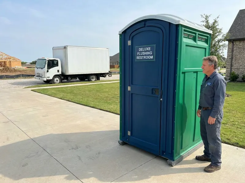 Deluxe Flushing Restroom Rental in Princeton, TX